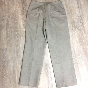 Talbots 90s Wool Blend Career Pants Side Zip Lined Classic Gray Pockets Size 10